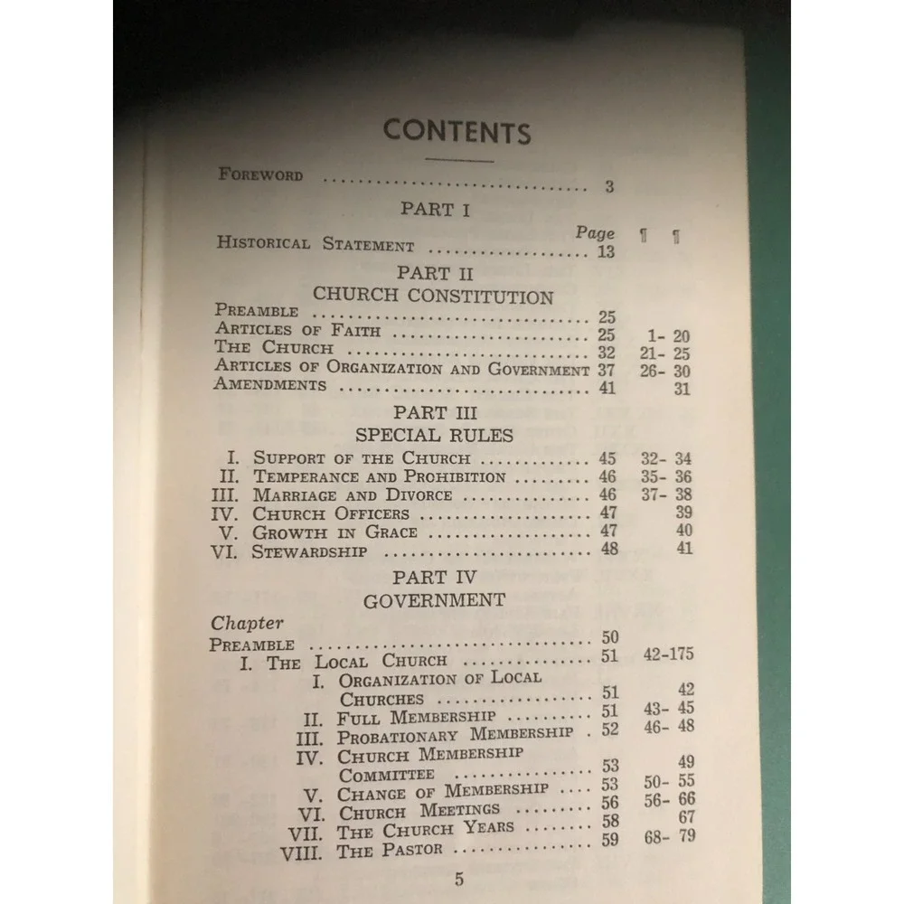 1964 Manual, Church of the Nazarene Vintage 60s Religious Christian Text